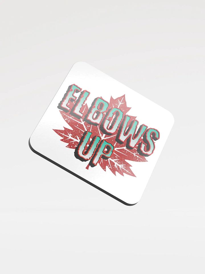 Elbows Up Maple Leaf Gradient Cork Coaster product image (2)