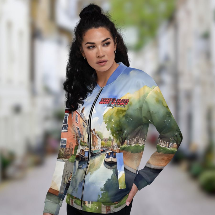 Little Italy - England - All Over Print - Watercolor - Bomber Jacket product image (3)