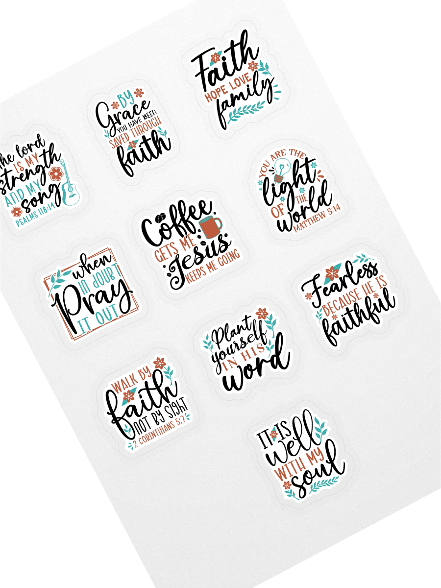 Faithful Reminders Sticker Sheet product image (1)