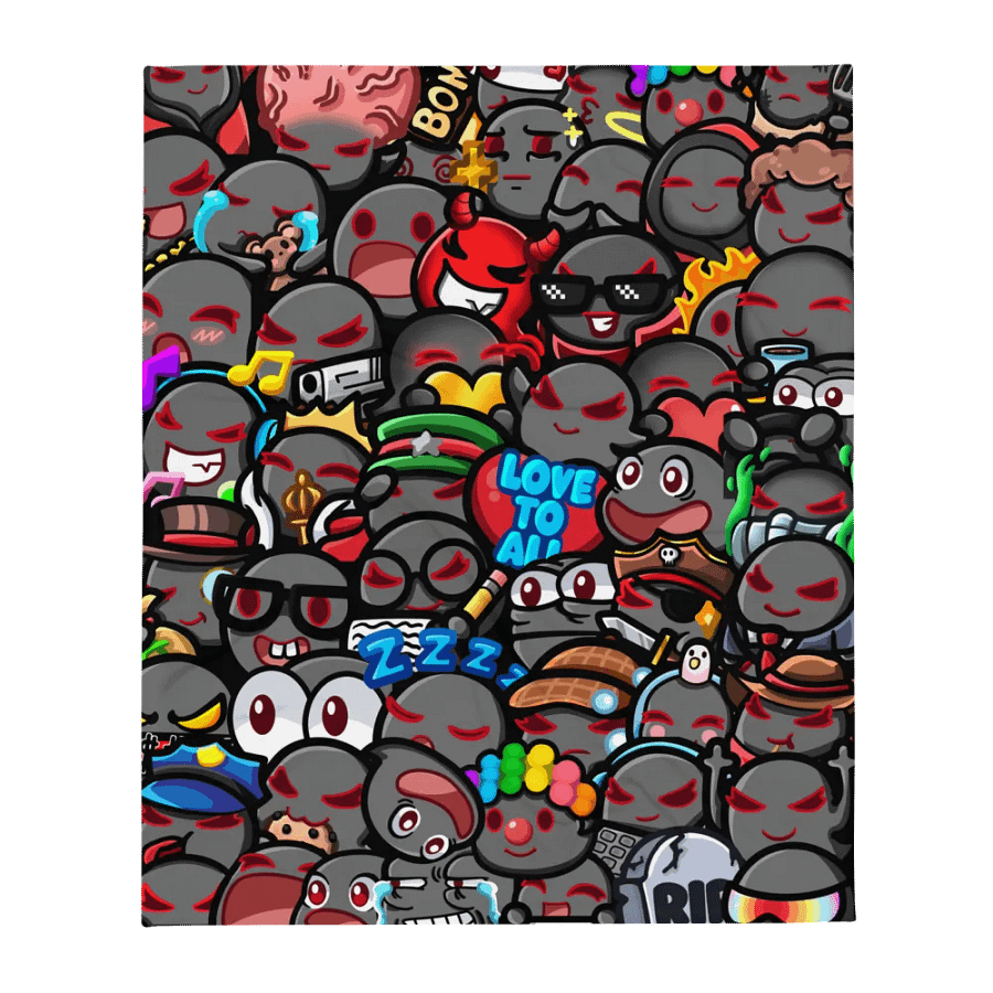 Emote-tional Support Throw Blanket product image (1)
