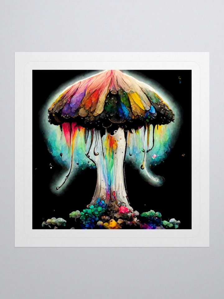 Psychedelic Mushroom Kiss Cut Stickers product image (2)