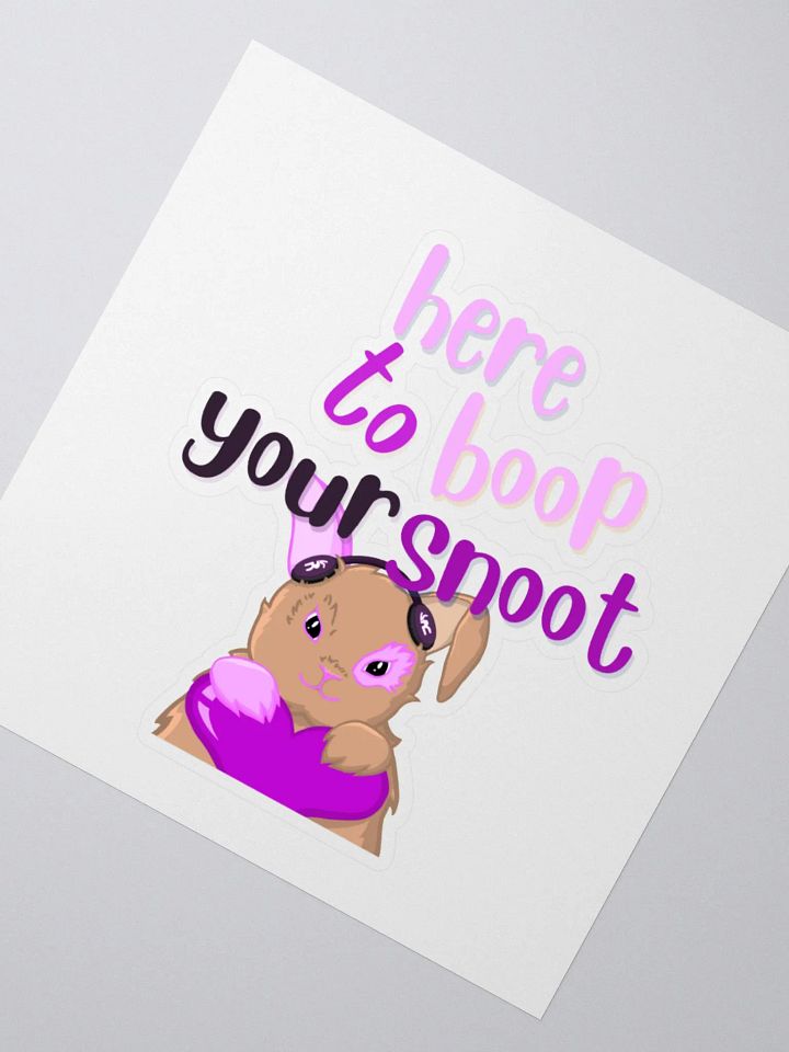 Boop Your Snoot Rabbit Sticker product image (6)