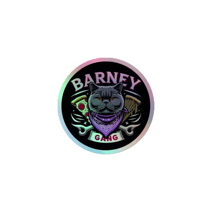 BARNEY GANG - HOLOGRAPHIC STICKER (3