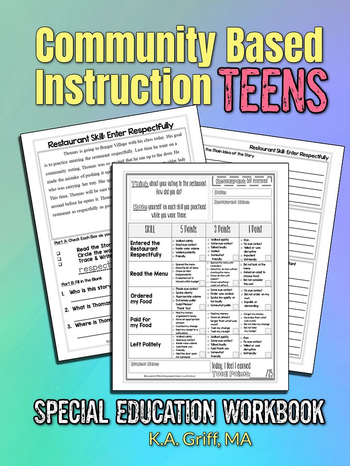 Community Based Instruction: Special Education- Instant Download product image (1)