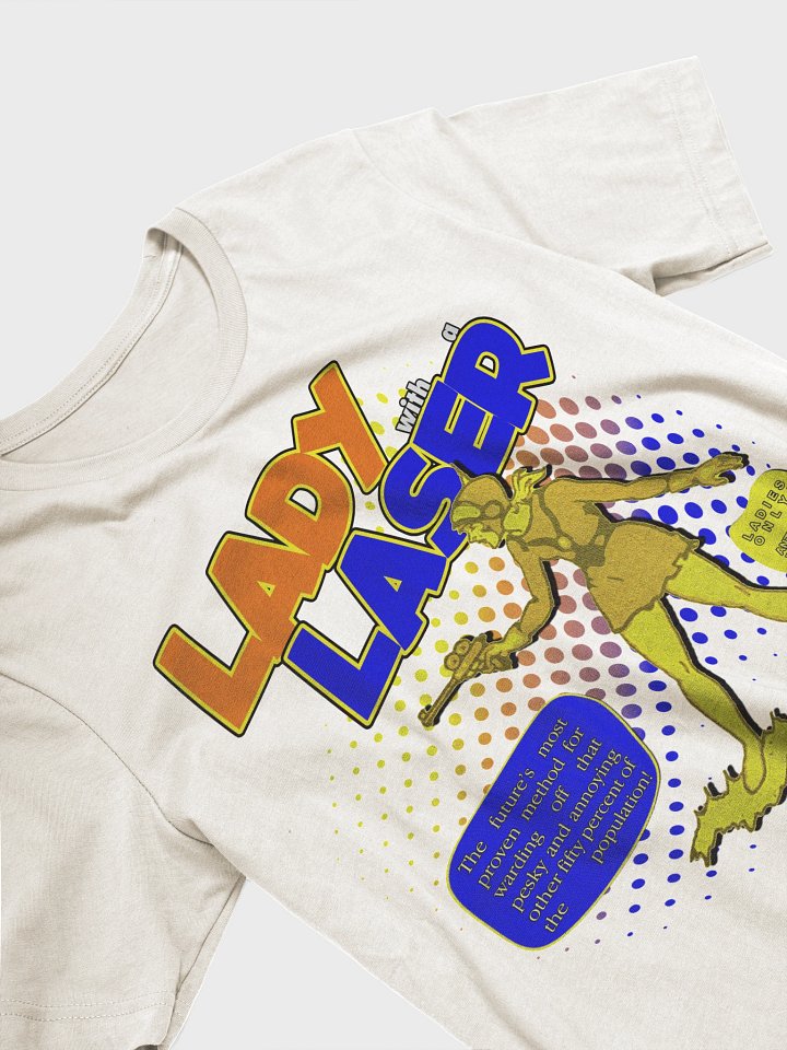 "Lady With A Laser" Retro Comic Tee product image (2)