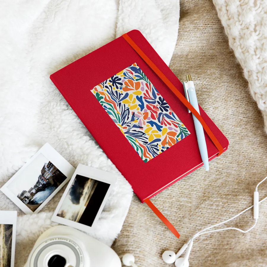 Vibrant Leafy matisse Hardcover Journal Lily Circuitry Hardcover Journal for arty mom or lady son daughter product image (10)