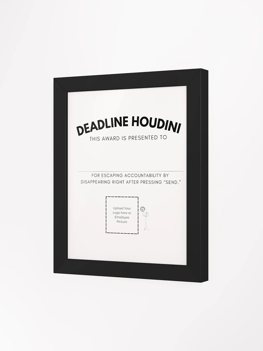 Deadline Houdini Award Framed Poster product image (15)
