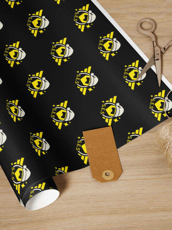 S.E.S Christmas 2025 - Black Wrapping Paper product image (1)