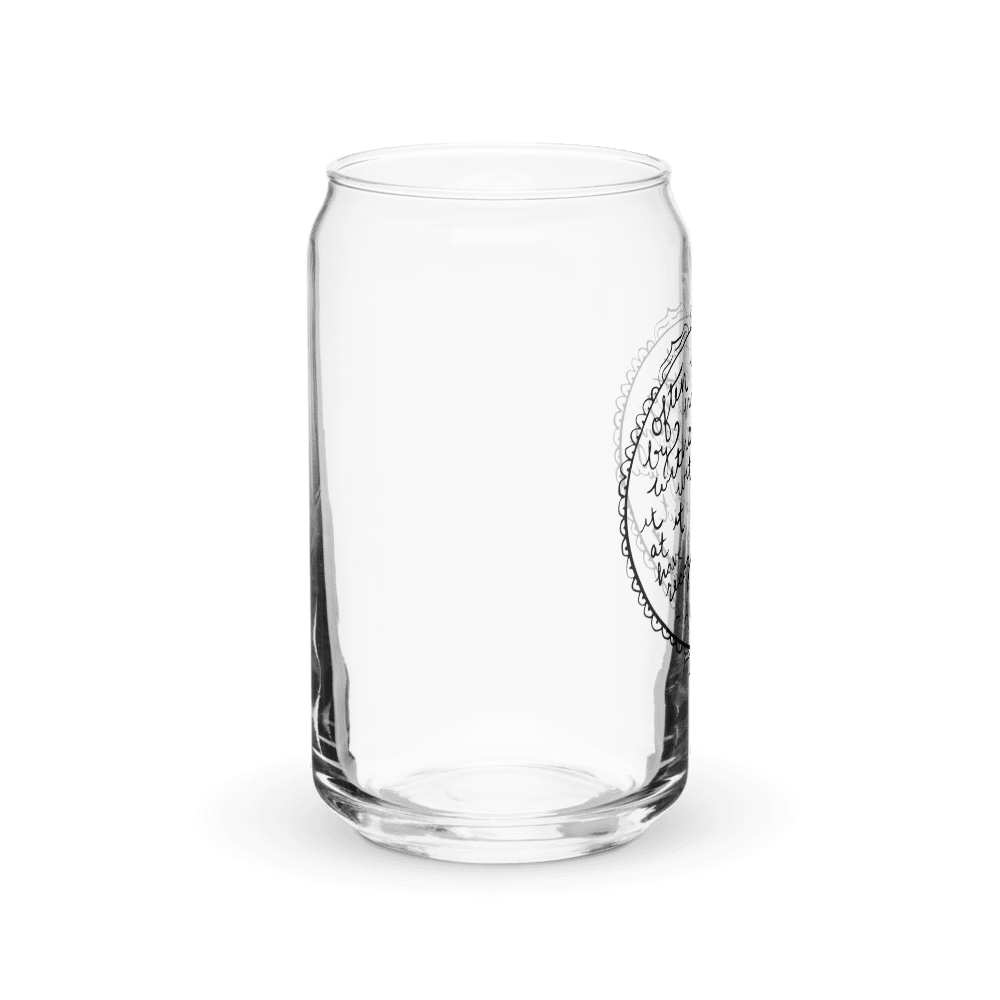 "Recognize Happiness" Glass Cup product image (6)