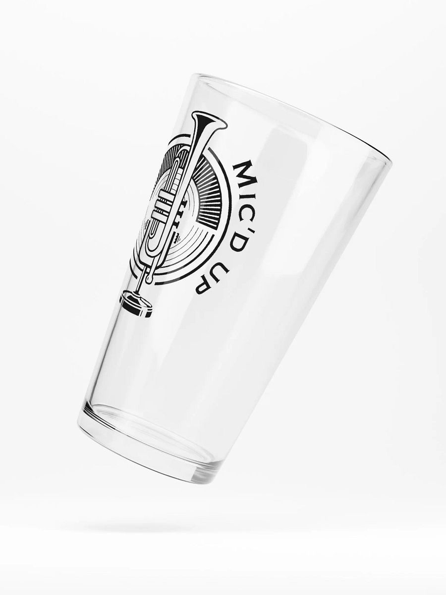 Trumpets Mic'd Up Logo Pint Glass product image (5)