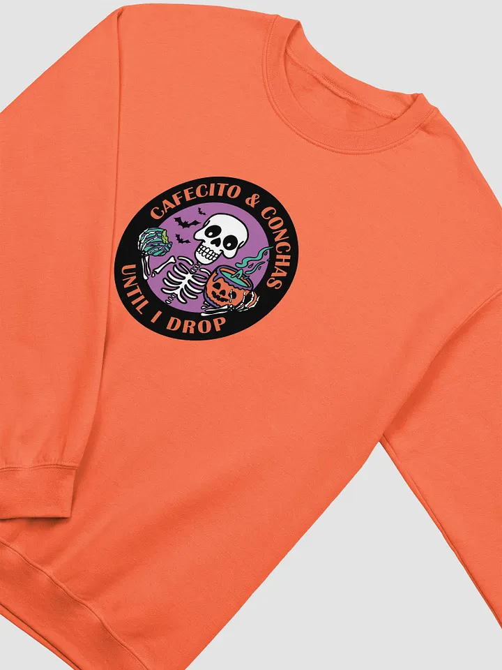 Cafecito and Conchas Halloween Skeleton Classic Crewneck Sweatshirt product image (2)