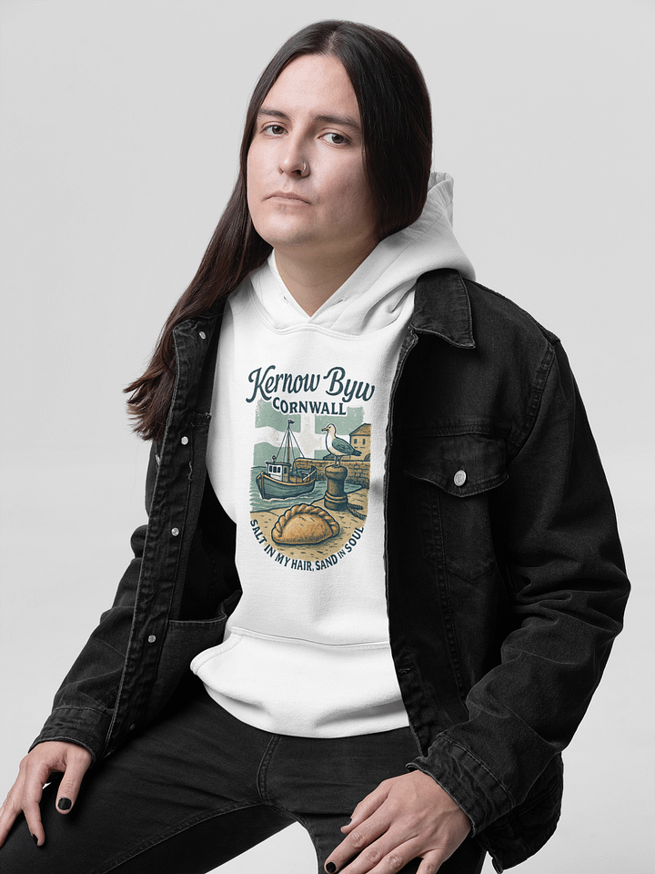 ;Kernow Byw: Salt in My Hair, Sand in My Soul - Classic Hoodie product image (1)