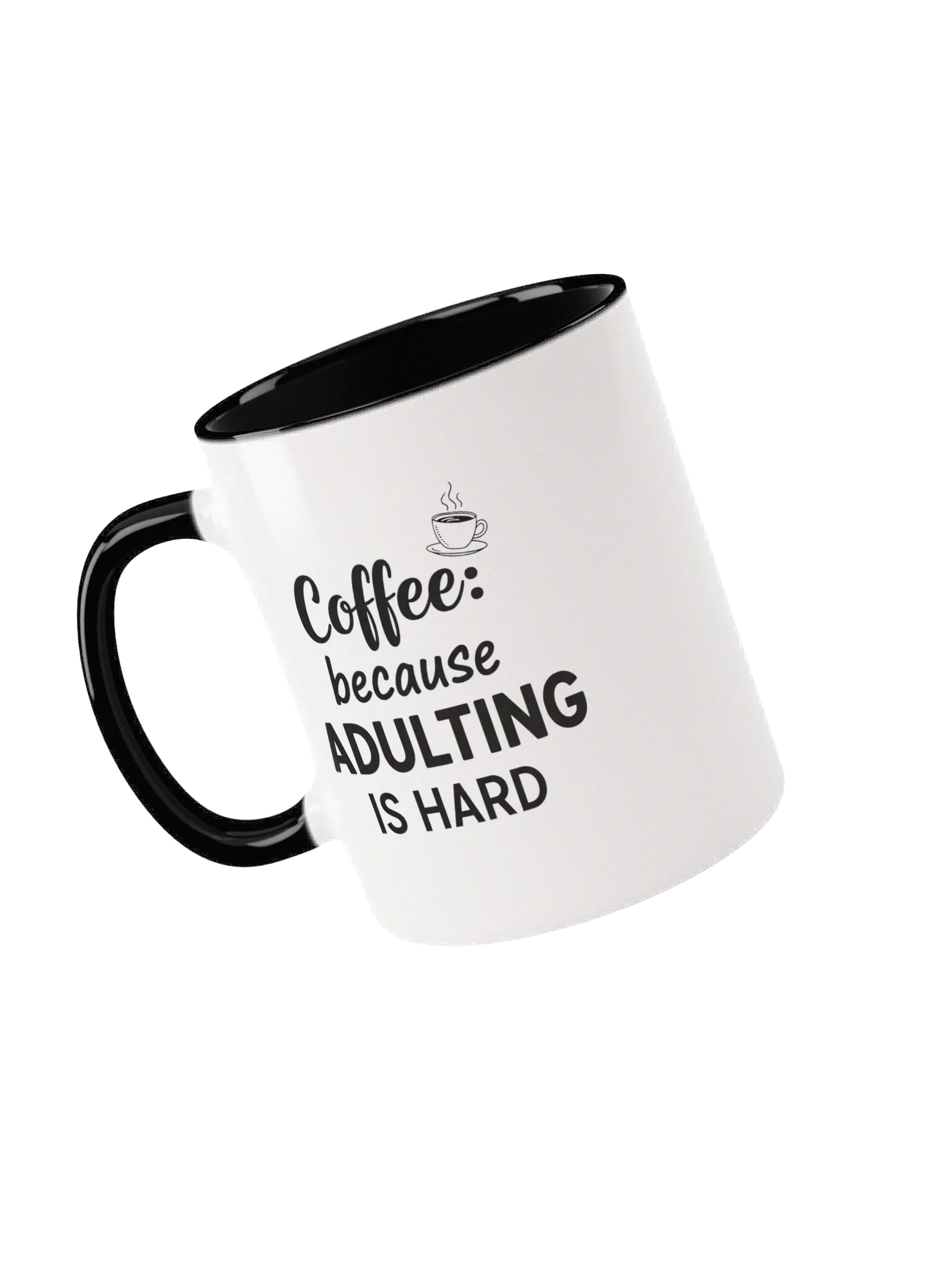 Funny Coffee Mug - Coffee Because Adulting Is Hard - Perfect Gift for Busy Adults & Coffee Lovers product image (3)