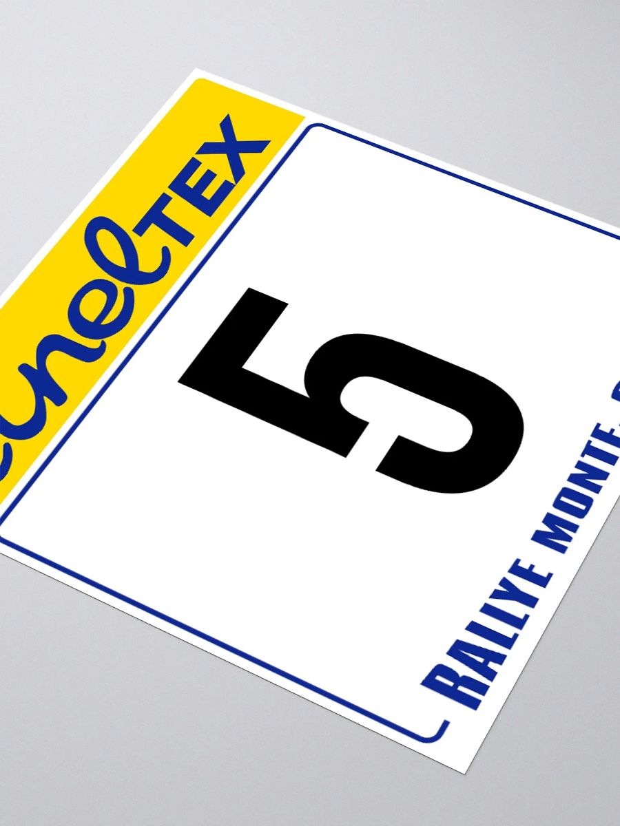 3x3 Sticker / Carlos Sainz / 1998 Rallye Monte-Carlo Number 5 product image (4)
