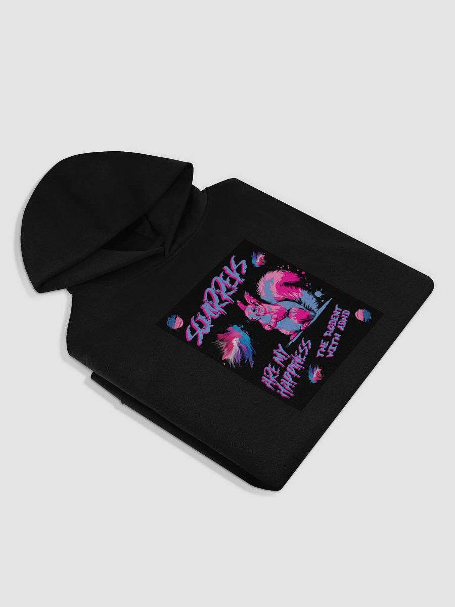 SQUIRRELS ARE MY HAPPINESS, Vibrant Squirrel Graffiti Oversized Hoodie product image (3)