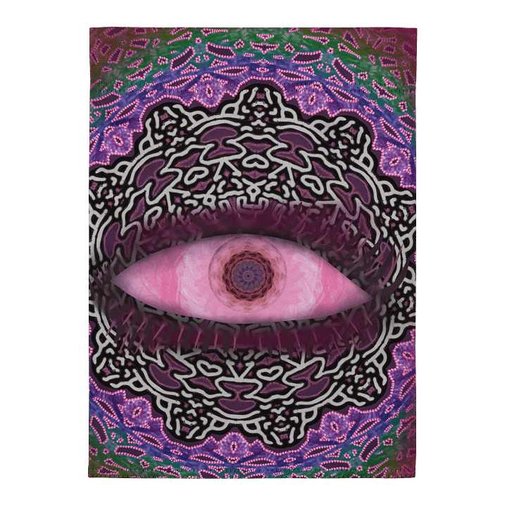 Vibrant Weather-Resistant Garden Flag Rainbow Eye product image (1)