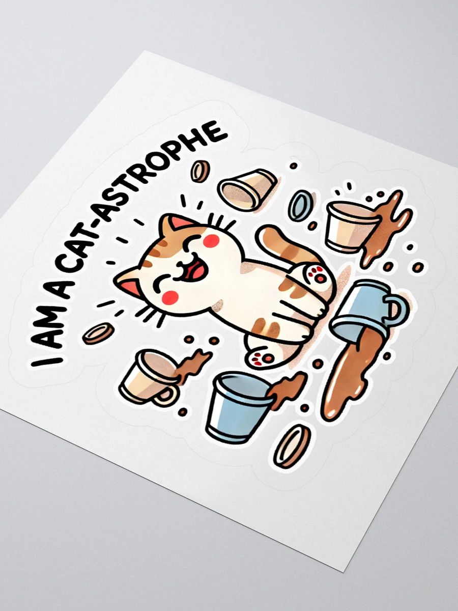 I am a cat-astrophe sticker product image (8)