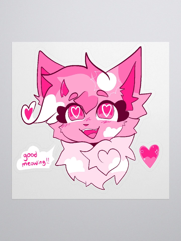 good meowing!! sticker product image (1)