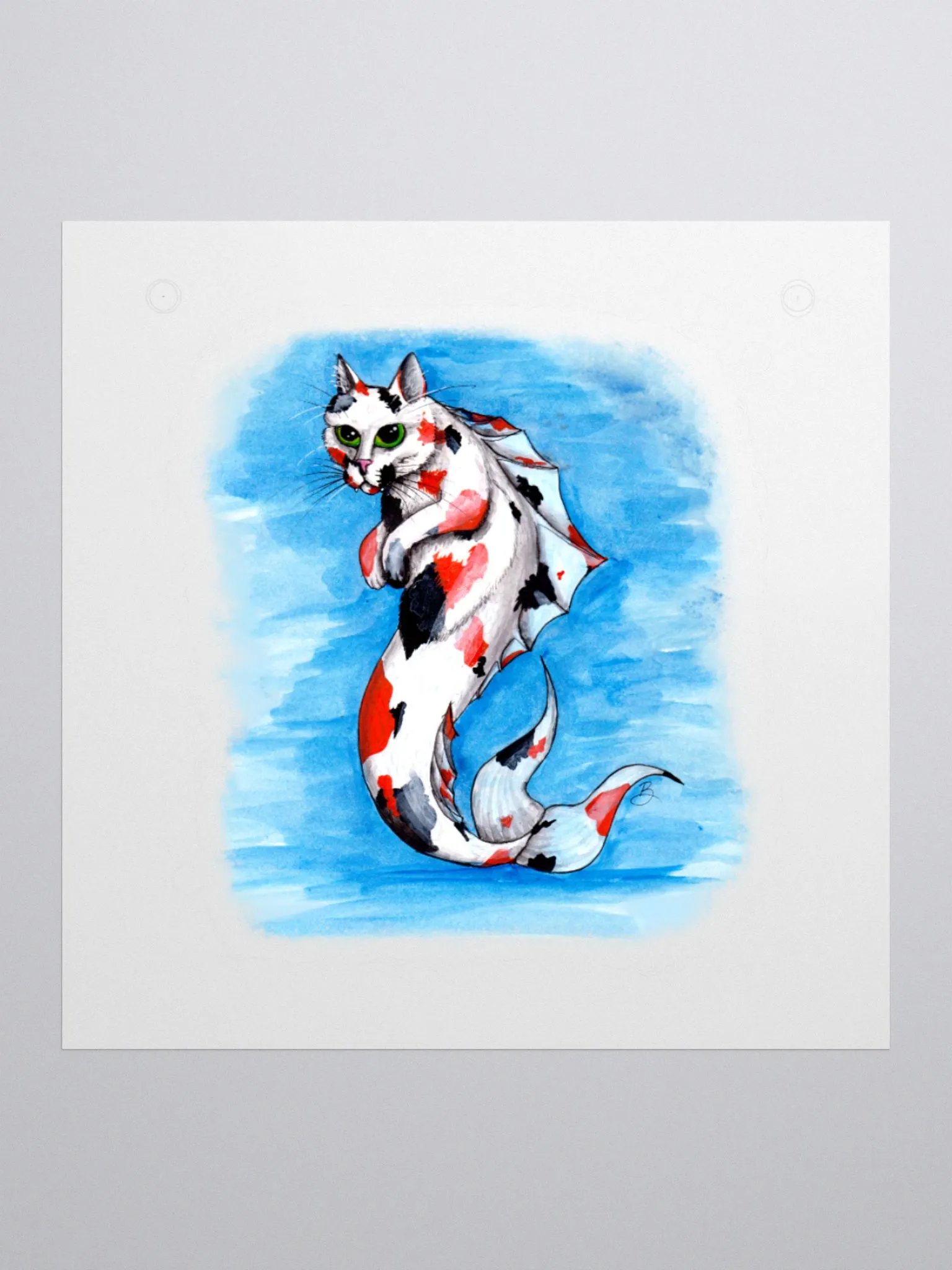 Mermeow Calico Sticker product image (1)