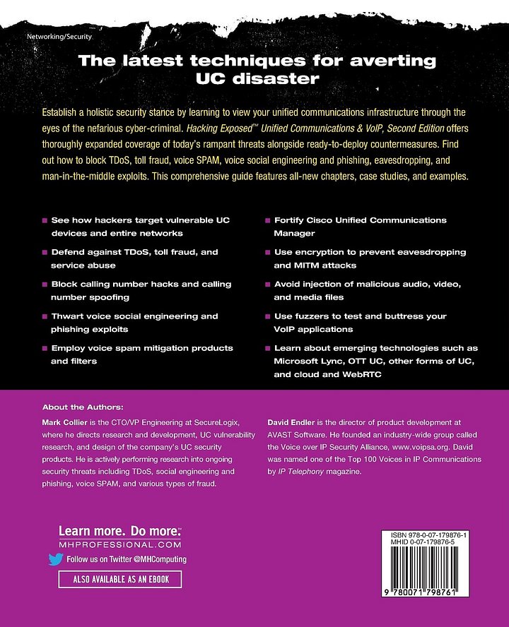 Hacking Exposed Unified Communications & VoIP Security Secrets & Solutions, Second Edition product image (2)