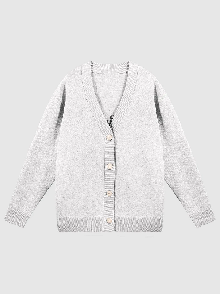 Peace, Love and Paris with Monuments Parisian Chic Knitted Cardigan | White product image (2)