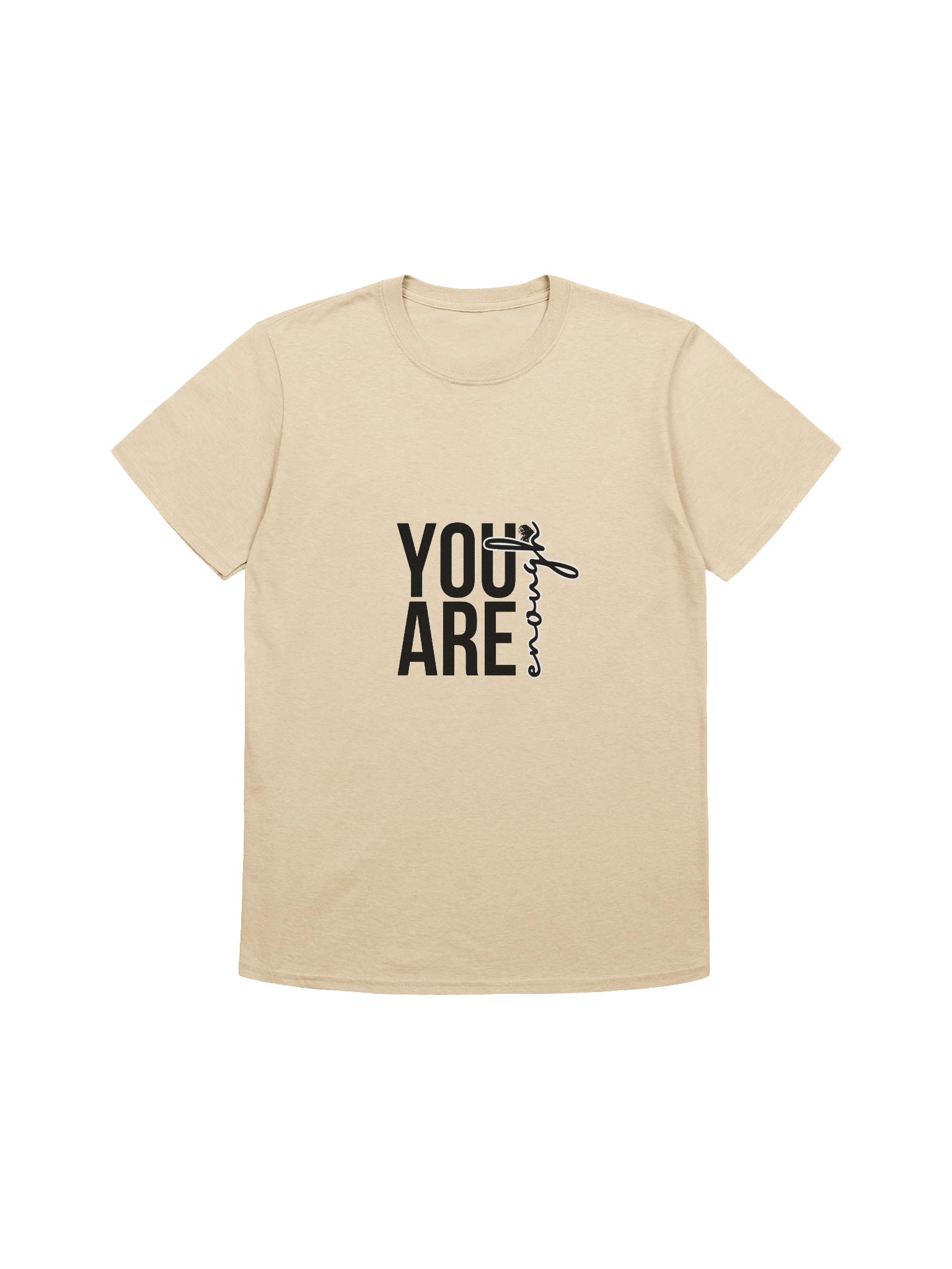 Vertical 'You Are Enough' Script Unisex T-Shirt product image (6)