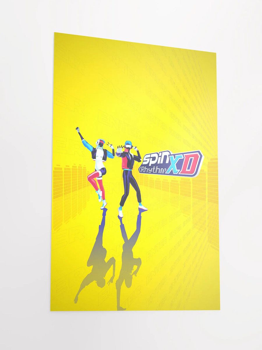 Spin Rhythm XD Yellow Matte Poster product image (2)