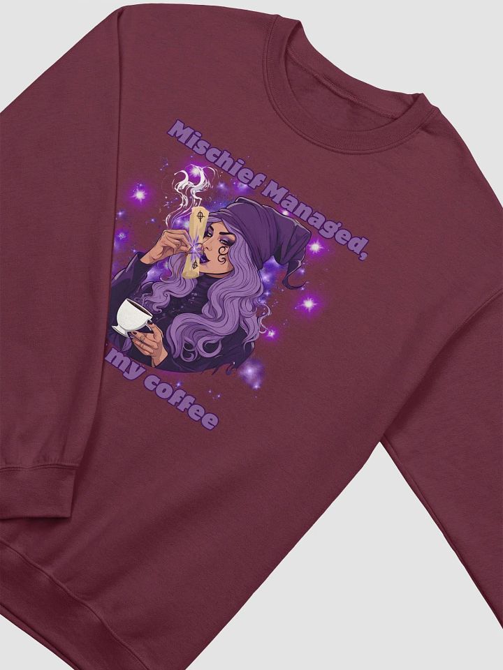 Mischief Managed after Coffee Classic crewneck sweatshirt product image (1)