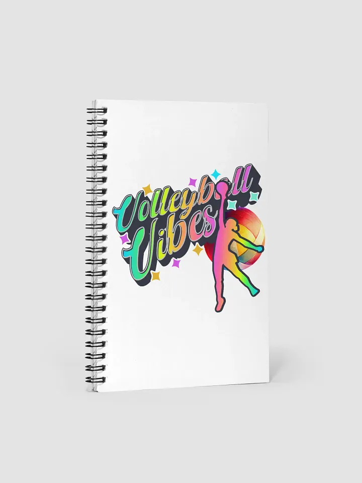 Volleyball Vibes Female Spiral Notebook product image (1)
