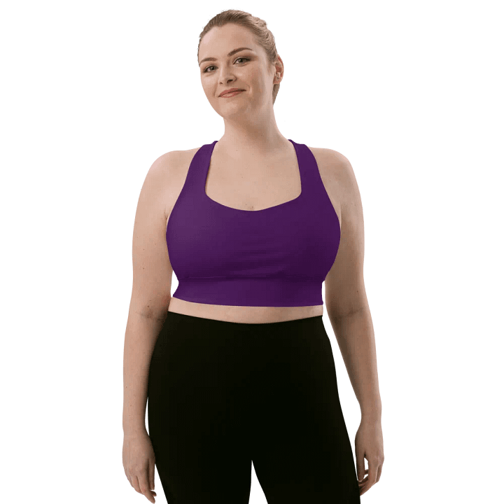 Plum Longline Sports Bra product image (1)
