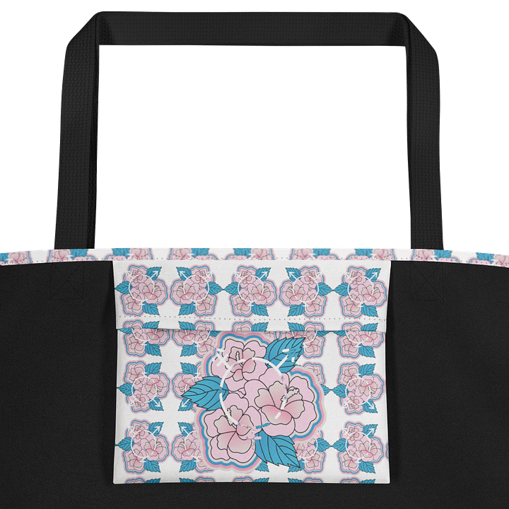 LGBTQIAP2S+ 2025, Trans Flower with Symbol, Tote Bag product image (2)
