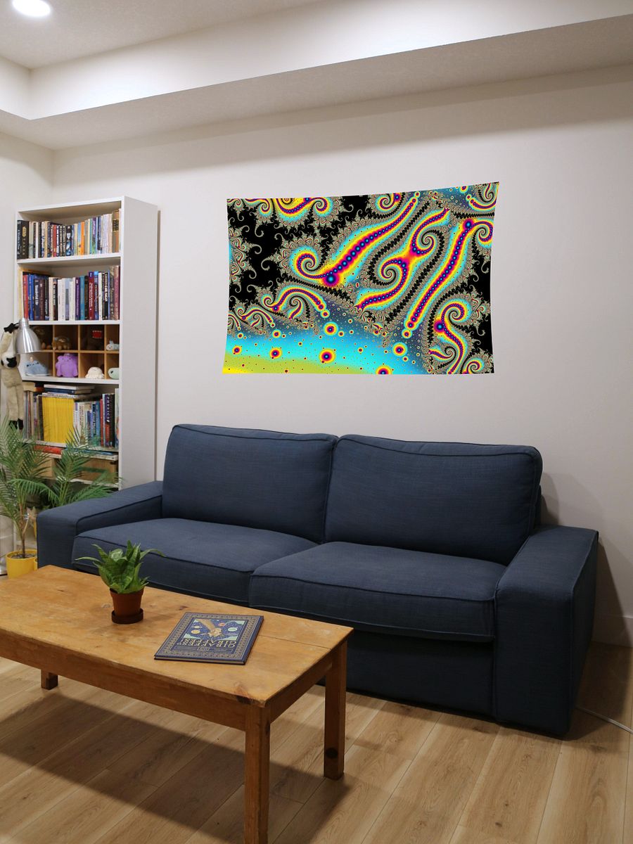 UV fractal tapestry - Space Station Celebration product image (2)