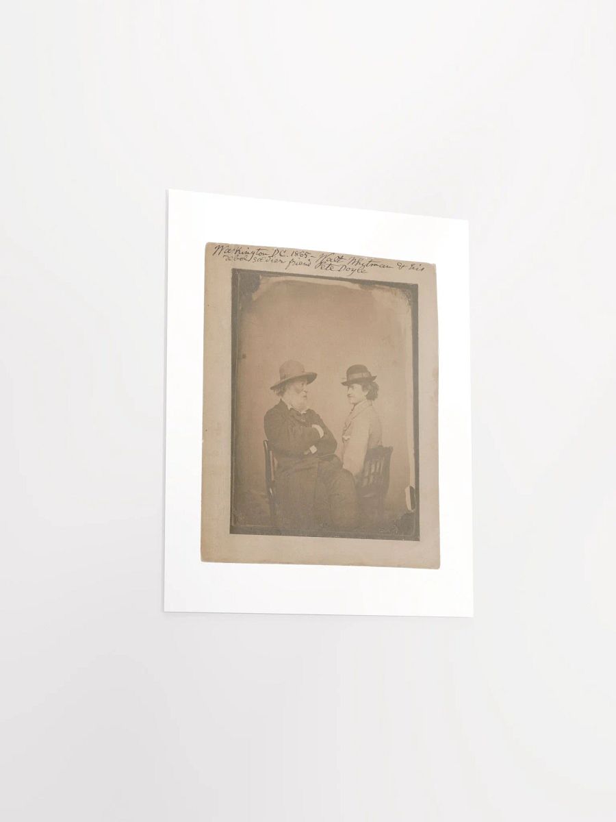 Walt Whitman & His Rebel Soldier Friend Pete Doyle by Moses P. Rice (Washington, D.C. - 1865) - Print product image (3)
