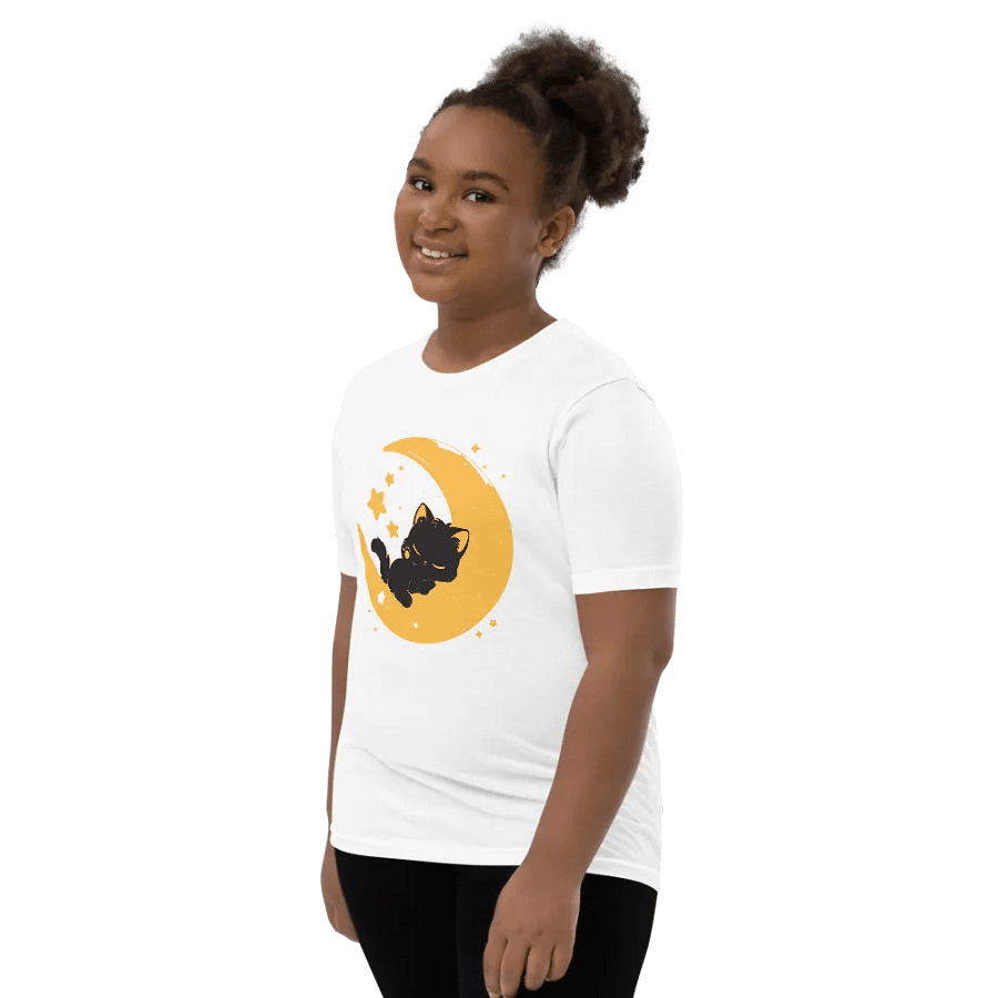 Dreamy Moon Black Cat Kids T-Shirt product image (5)