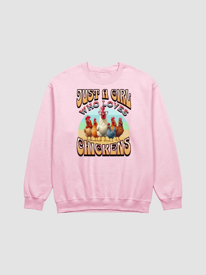 Just A Girl Who Loves Chickens Galore Crewneck Sweatshirt product image (21)