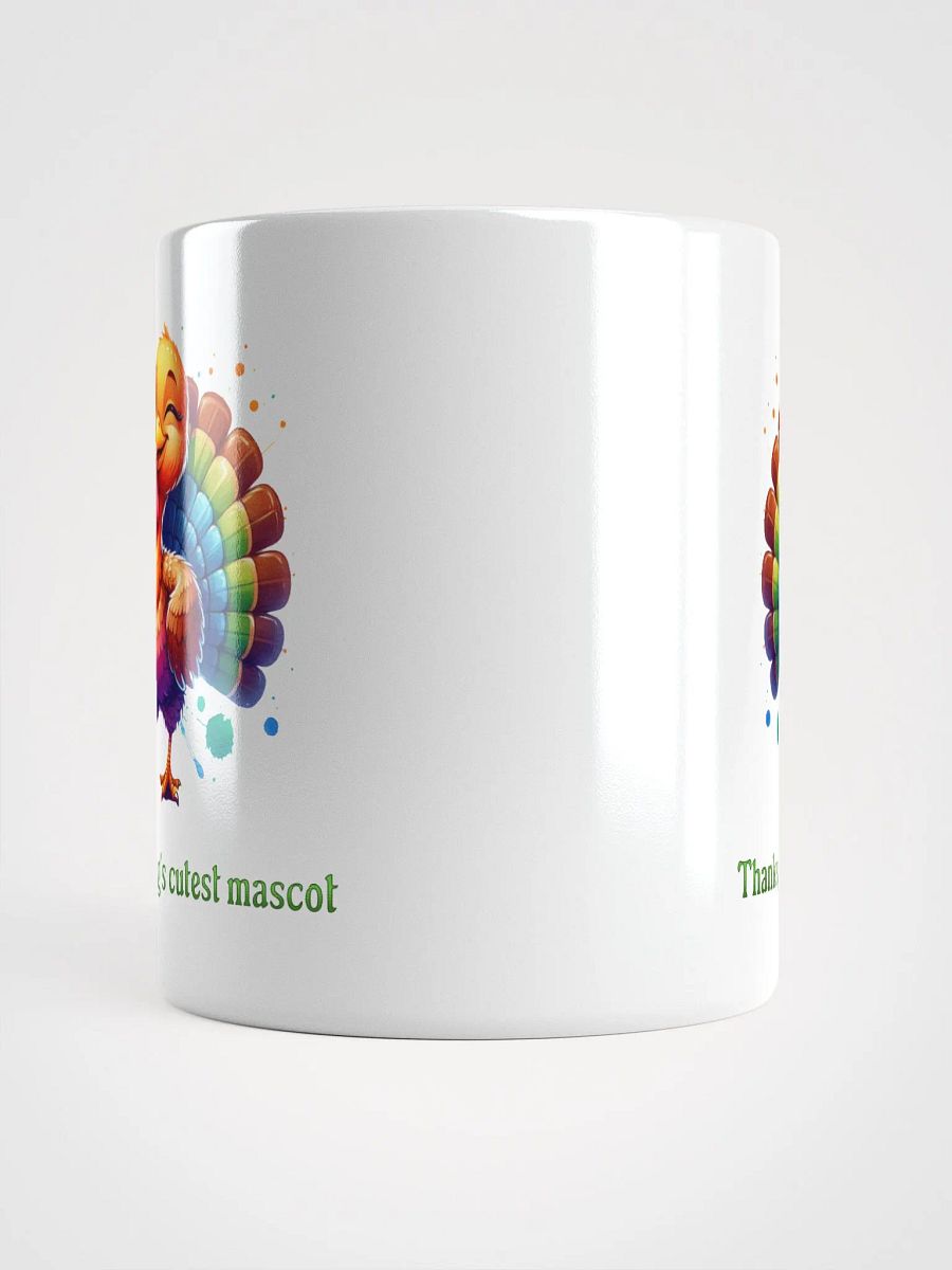Thanksgiving's Cutest Mascot White Glossy Mug product image (5)