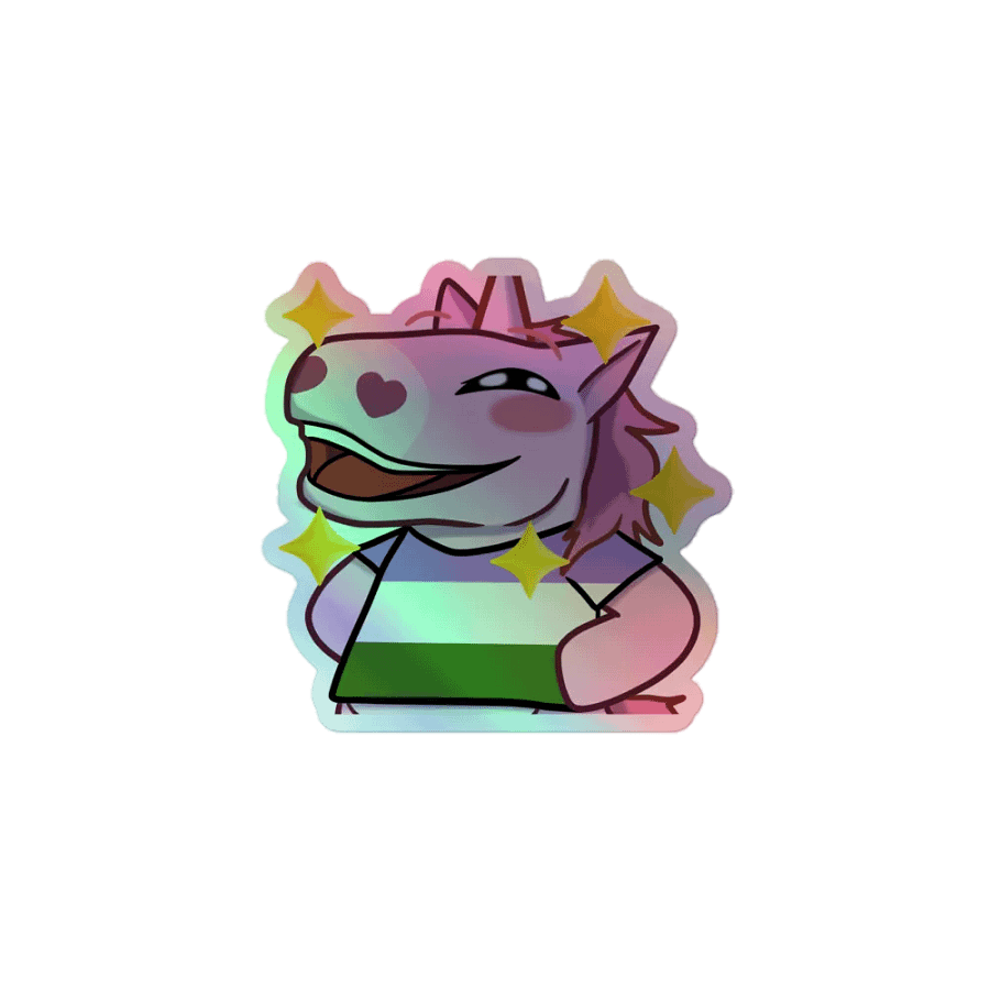QUEER Pride Holographic Sticker product image (1)