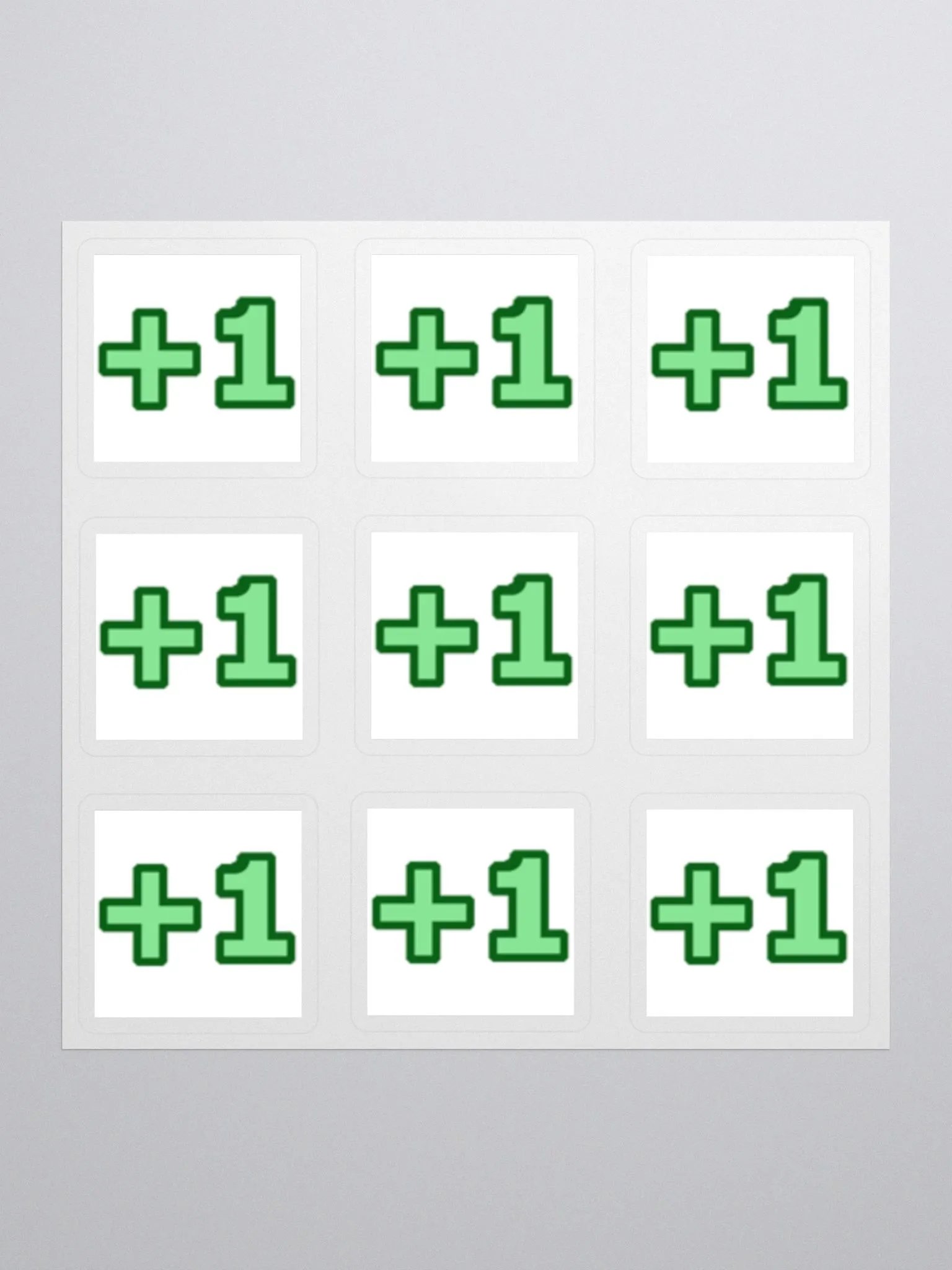 "Plus One" Stickers product image (1)