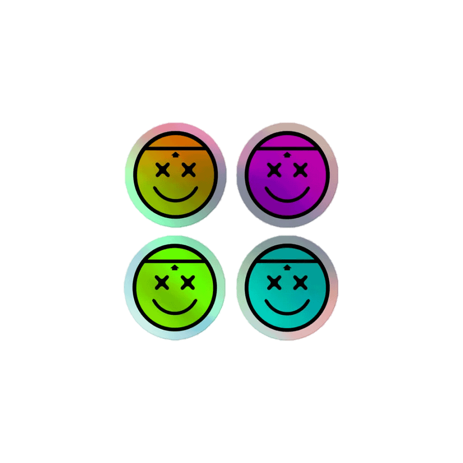 videovomit Smxley Fxce Holo-sticker set product image (1)