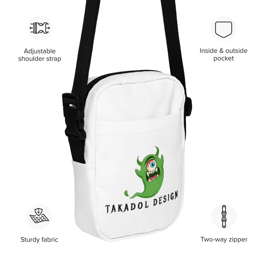 Sac à bandoulière utilitaire entièrement imprimé product image (11)