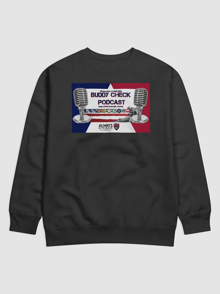 Buddy Check Podcast Retro Sweatshirt product image (1)