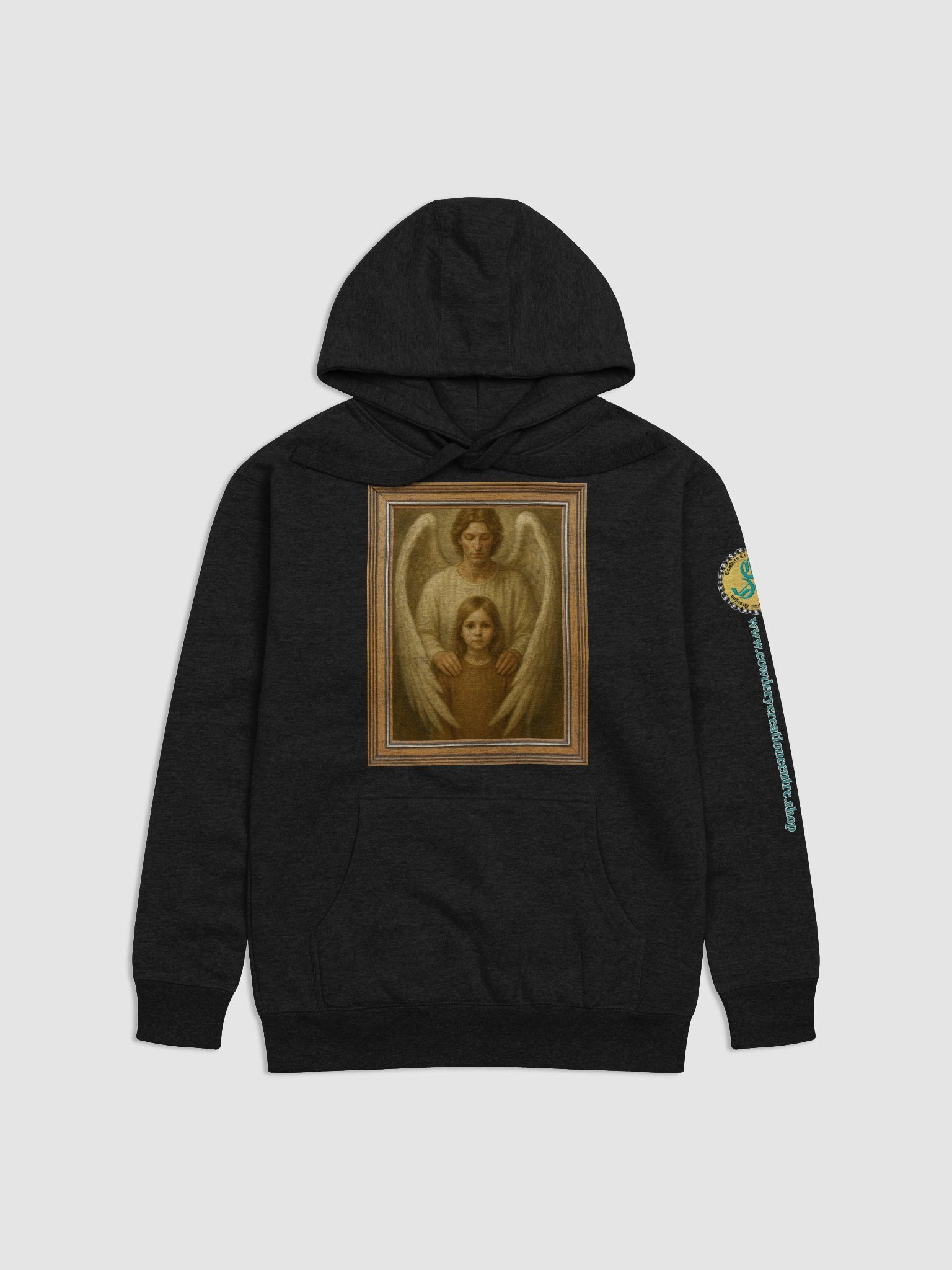 Angels Watch Over Them (Female) Cotton Heritage Unisex Premium Hoodie product image (1)