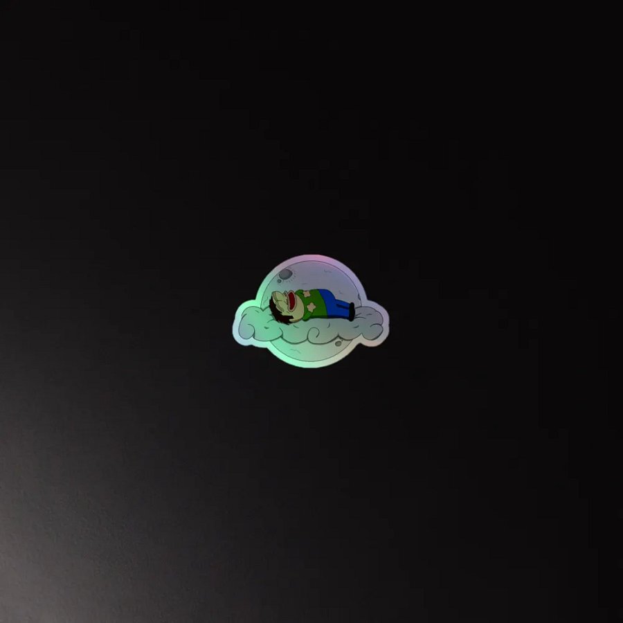 Mijo on Clouds Holographic Sticker product image (2)