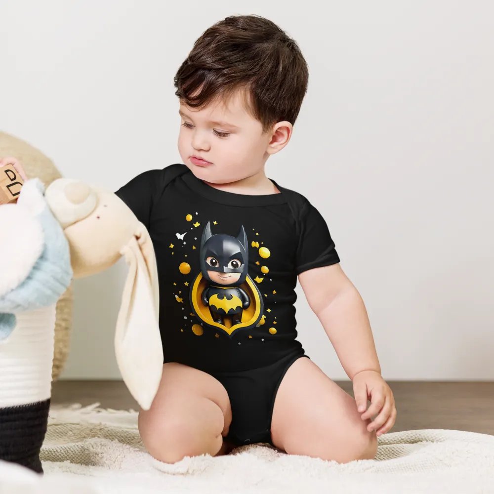 BATMAN BABY SHORT SLEEVE ONE PIECE product image (1)