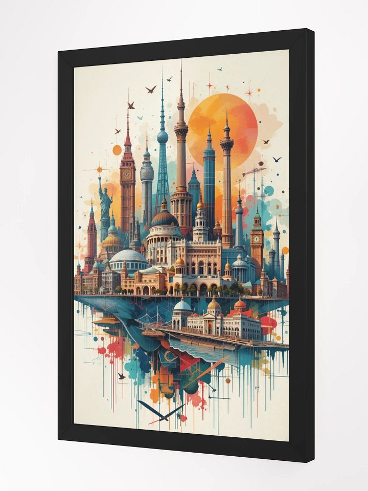 Global Landmarks Fusion Framed Poster product image (7)