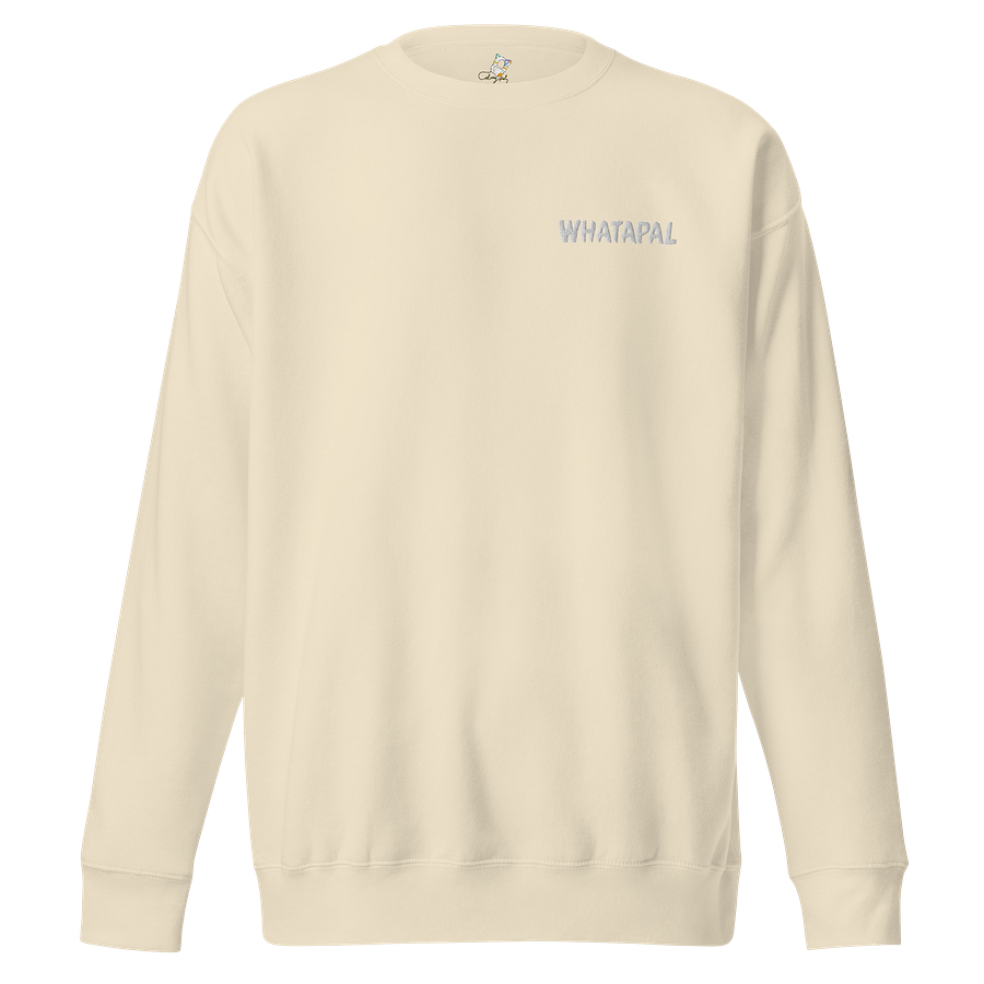 WHATAPAL White Front Embroidered Sweatshirt product image (11)