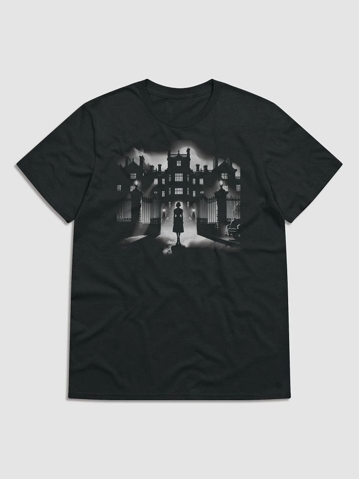Mansion Mystery: A Noir Silhouette (Front Print Womens Tee) product image (1)