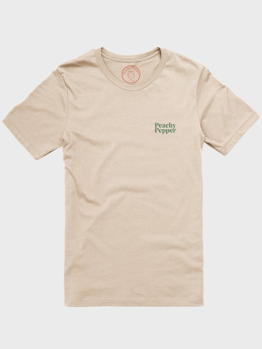 Retro Warped Green Peachy Pepper T-Shirt - Soft Earthy product image (2)