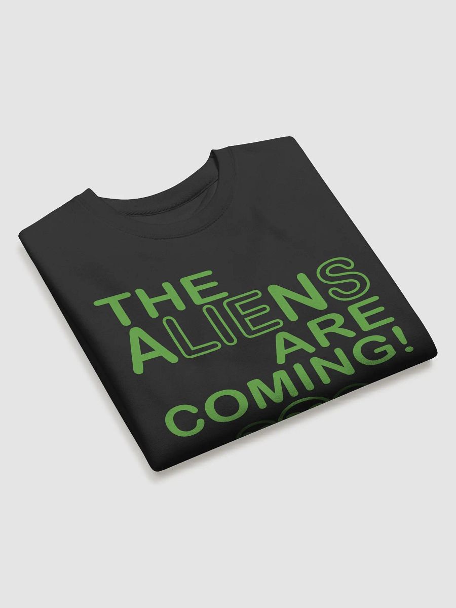 The Aliens Are Coming! - Green - Cotton Heritage Premium Sweatshirt product image (3)
