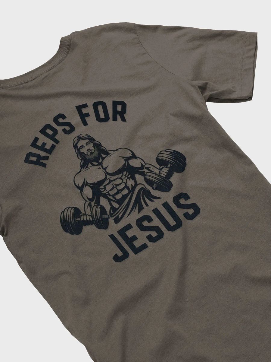 Reps For Jesus T-Shirt, Gym Workout Motivation Shirt, Faith Fitness Tee, Bodybuilding Christian Apparel, Jesus Gym Tank product image (2)